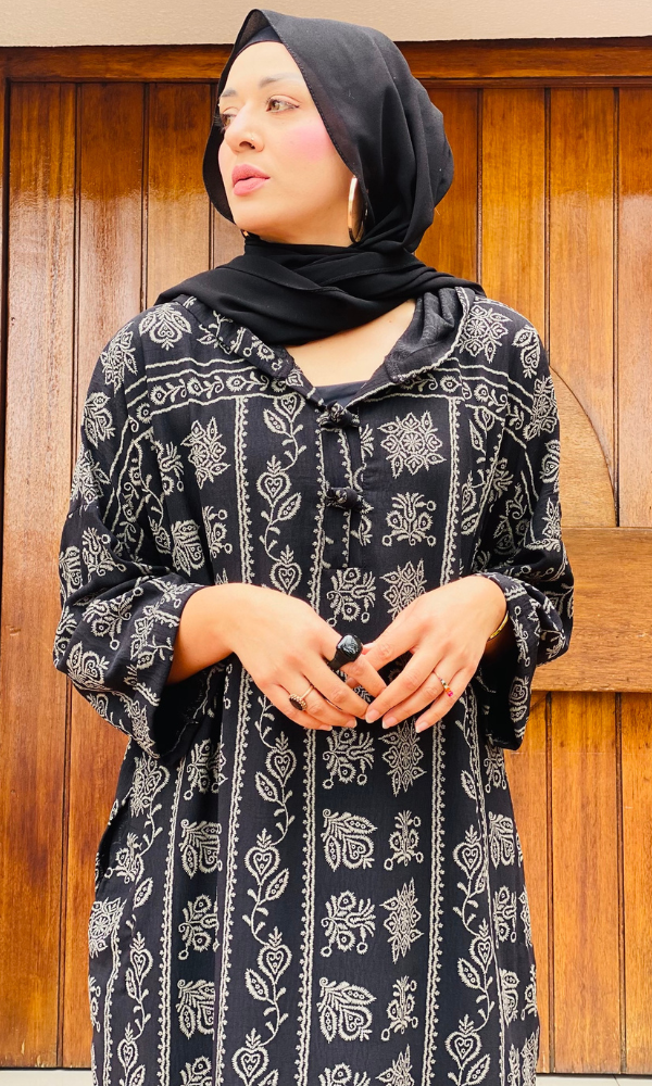 Mirayah Kaftan Black