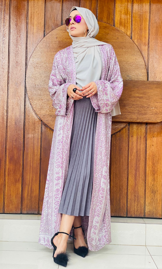 Arwa Pashmina Duster Coat - 21
