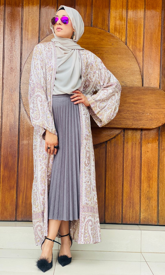 Arwa Pashmina Duster Coat - 22