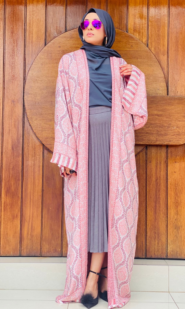 Arwa Pashmina Duster Coat - 3