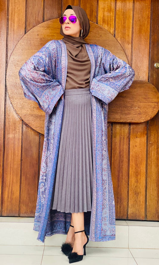 Arwa Pashmina Duster Coat - 23