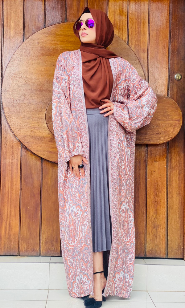 Arwa Pashmina Duster Coat - 4