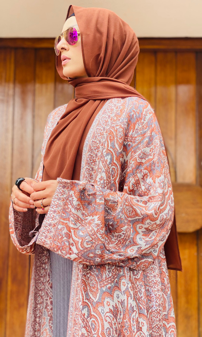 Arwa Pashmina Duster Coat - 4