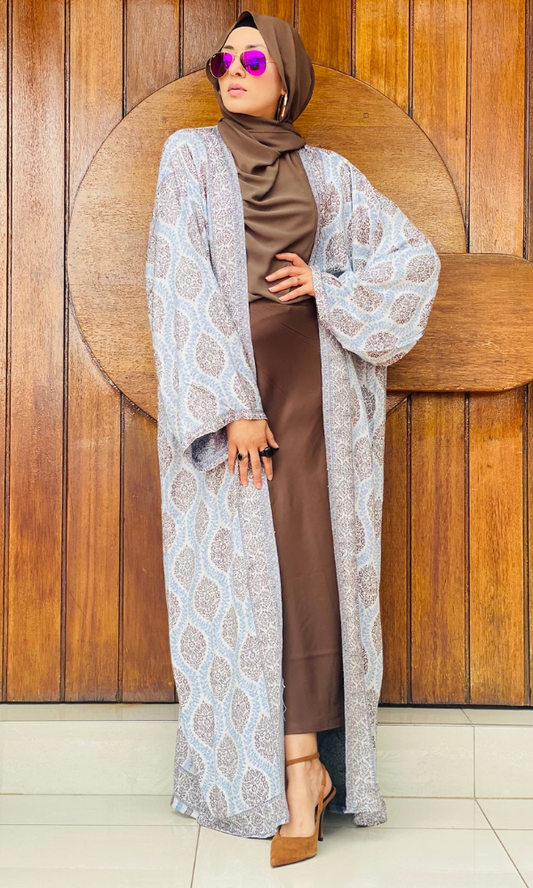 Arwa Pashmina Duster Coat - 1