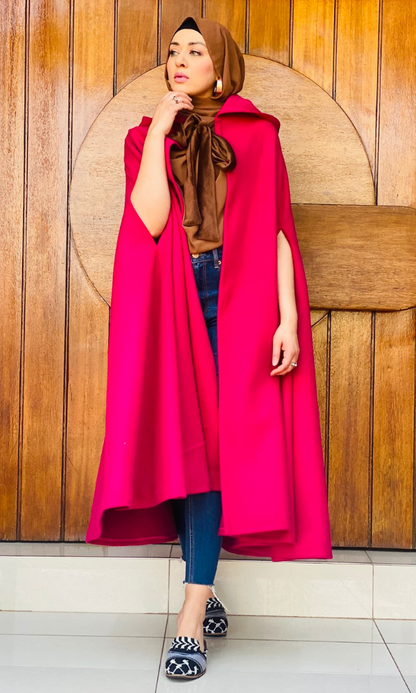 The Red Riding Hood Cape - Cerise