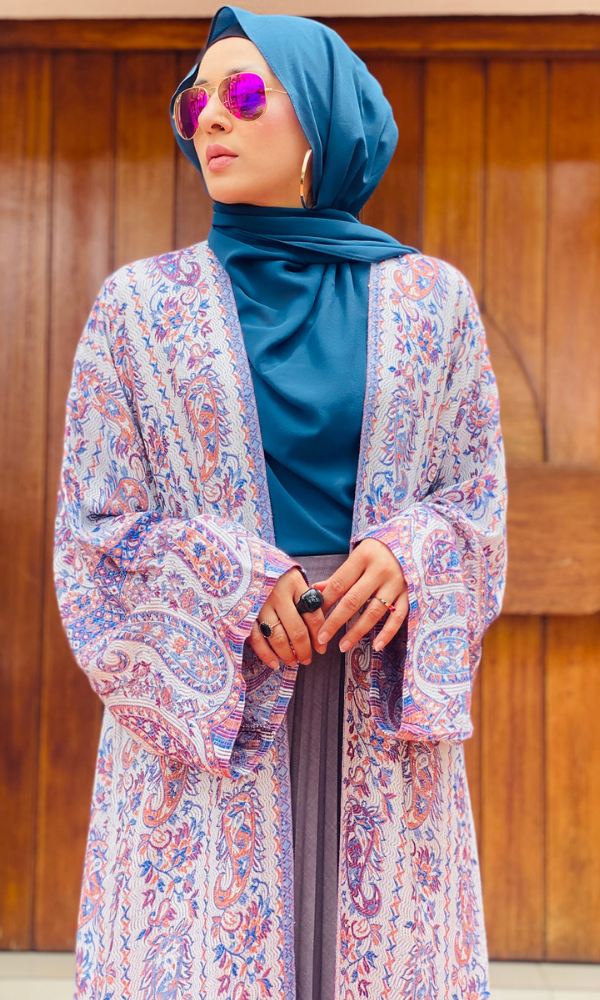 Arwa Pashmina Duster Coat - 5