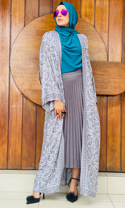 Arwa Pashmina Duster Coat - 7