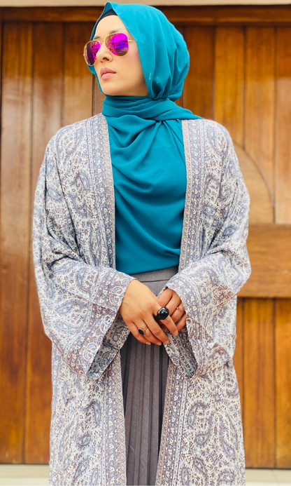 Arwa Pashmina Duster Coat - 7