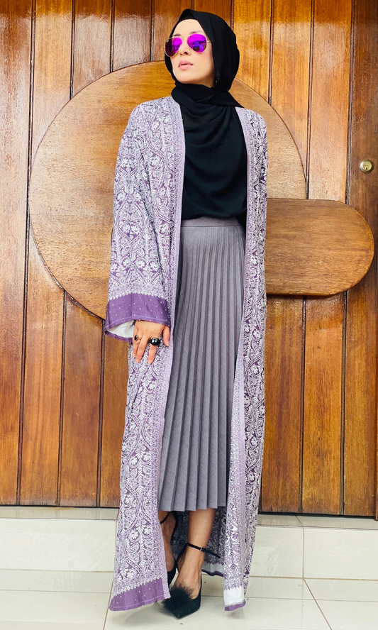 Arwa Pashmina Duster Coat - 8