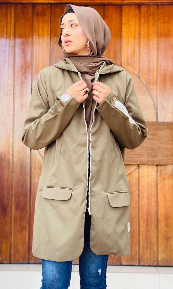 Varsity Luxe Blazer - Olive