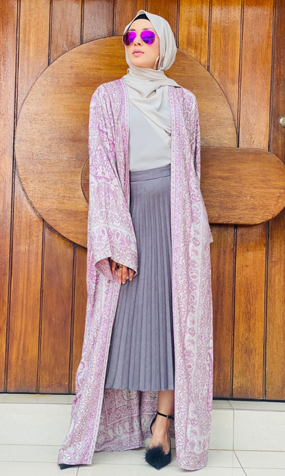 Arwa Pashmina Duster Coat - 12