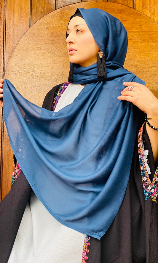 Sahla Modal Hijab - Denim