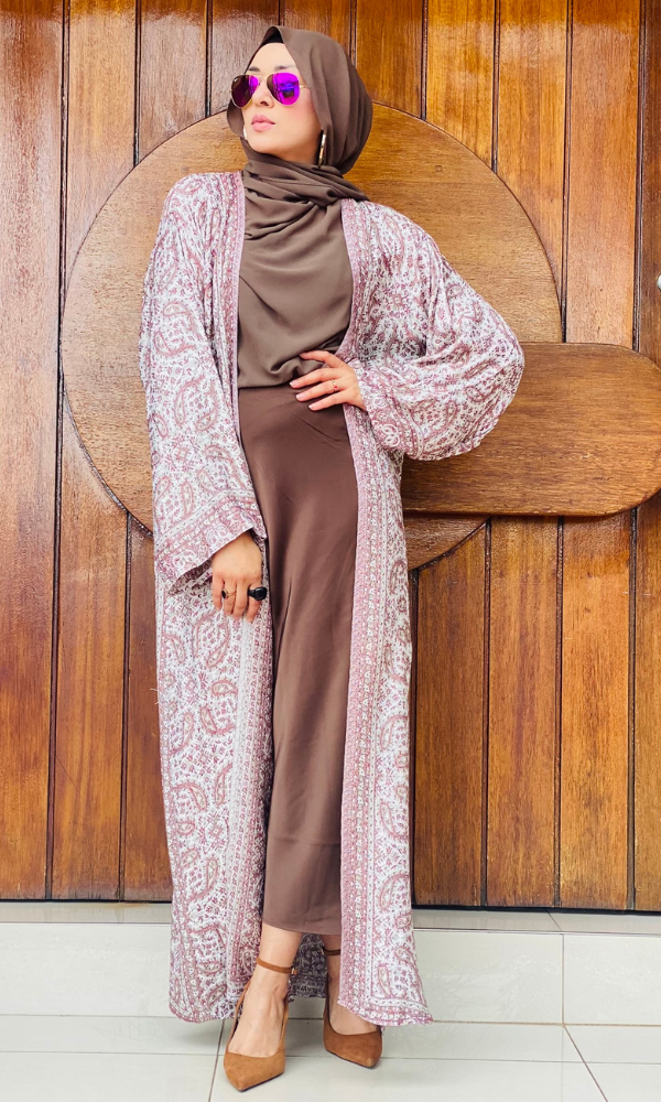Arwa Pashmina Duster Coat - 2