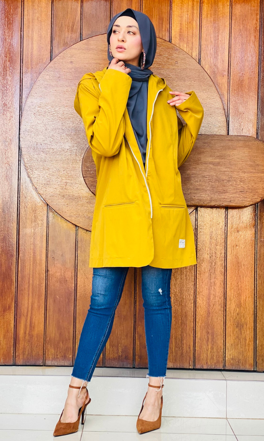 Varsity Luxe Blazer - Chartreuse