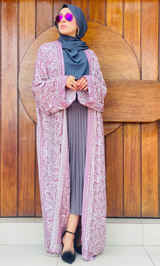 Arwa Pashmina Duster Coat - 15