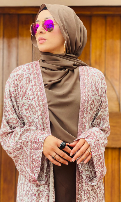 Arwa Pashmina Duster Coat - 2