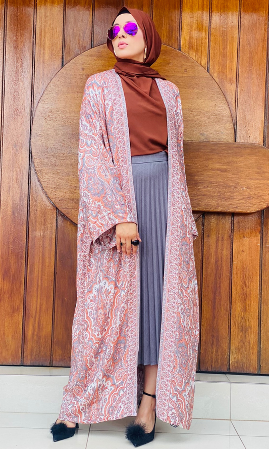 Arwa Pashmina Duster Coat - 16