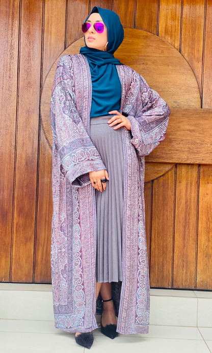 Arwa Pashmina Duster Coat - 17